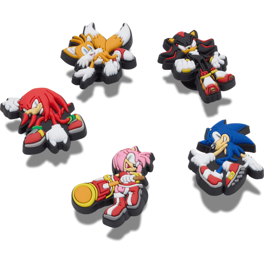 Sonic the Hedgehog 5Pck Jibbitz™ charms for Women|Men|Kids|Jibbitz™ Charms