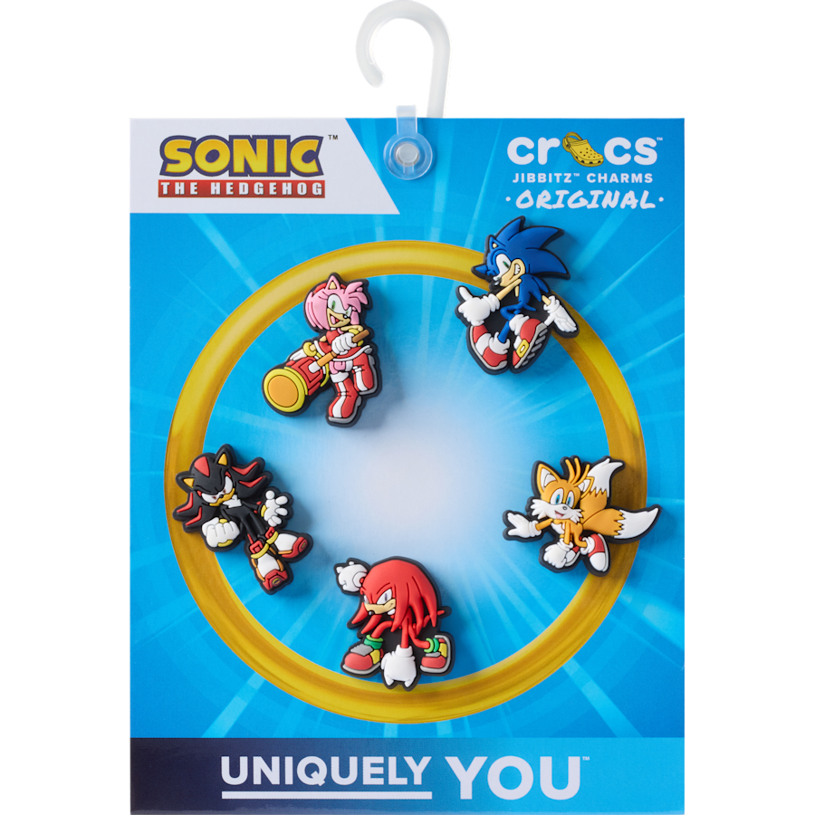 Sonic the Hedgehog 5Pck Jibbitz™ charms for Women|Men|Kids|Jibbitz™ Charms