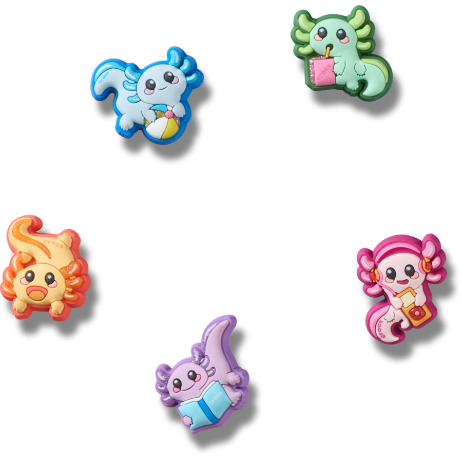 Tiny Axolotls 5 Pack Jibbitz™ charms for Women|Men|Jibbitz™ Charms