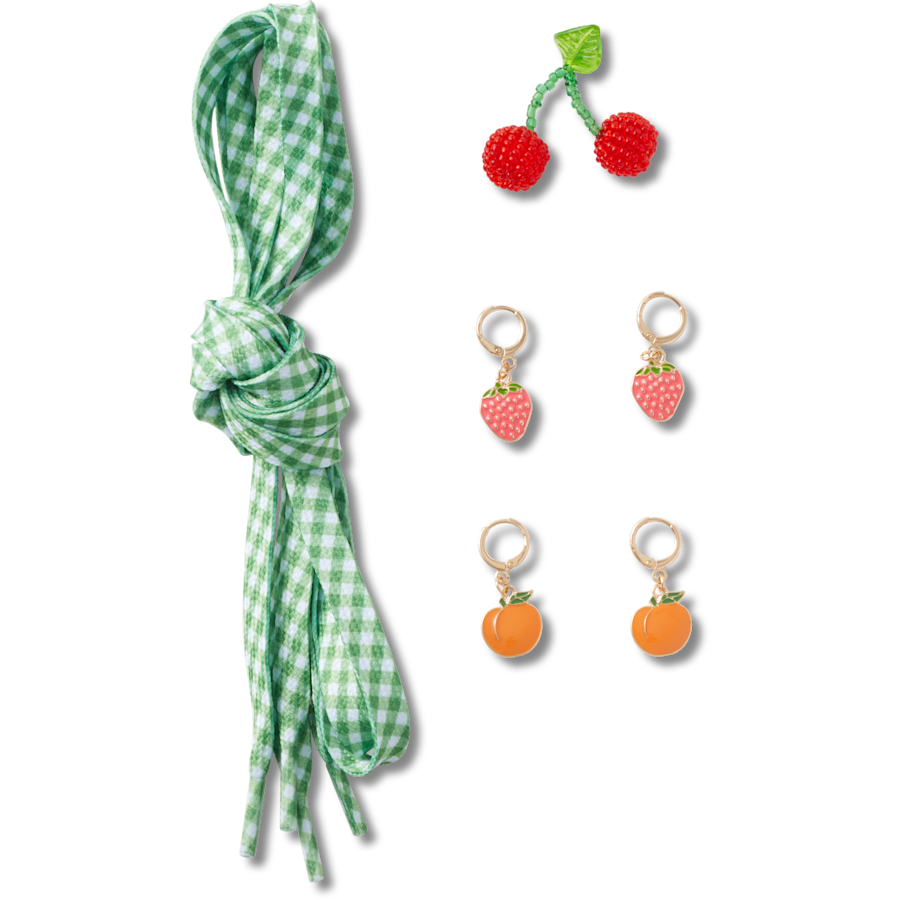 Laces and Fresh Fruits Charm Kit Jibbitz™ charms for Women|Kids|Jibbitz™ Charms
