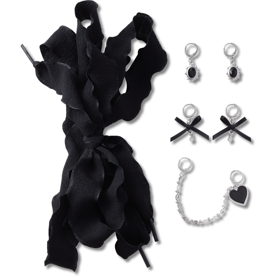 Laces and Dainty Bow Charm Kit Jibbitz Shoe Charm for Women|Kids|Jibbitz™ Charms