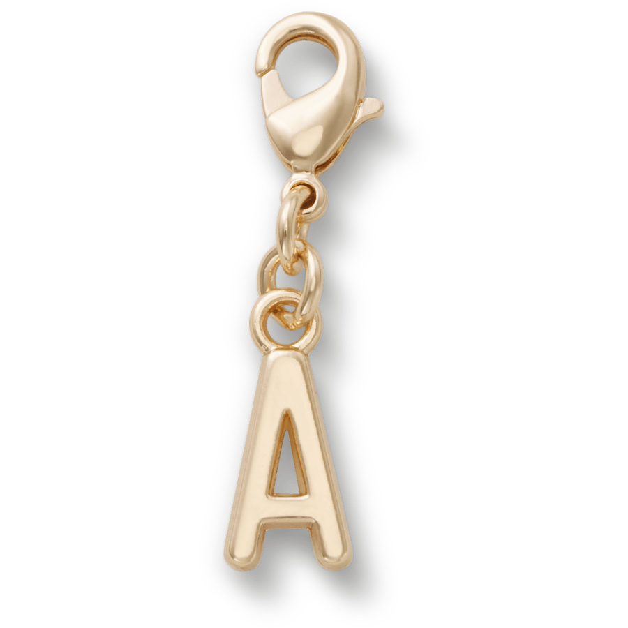Gold Letter A Charm Jibbitz™ charms for Women|Men|Kids|Jibbitz™ Charms