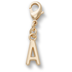 Gold Letter A Charm Jibbitz™ charms for Women|Men|Kids|Jibbitz™ Charms