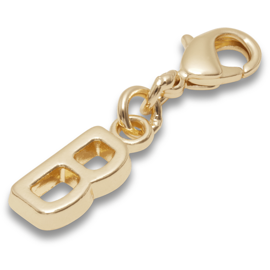 Gold Letter B Charm Jibbitz™ charms for Women|Men|Kids|Jibbitz™ Charms