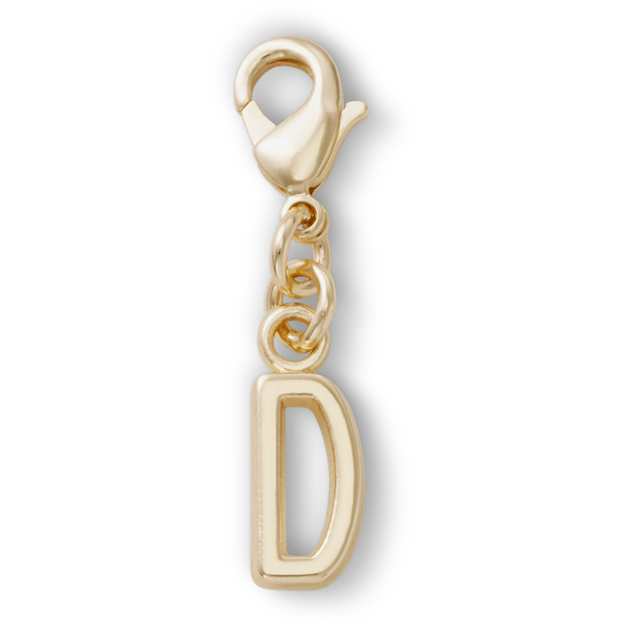Gold Letter D Charm Jibbitz™ charms for Women|Men|Kids|Jibbitz™ Charms