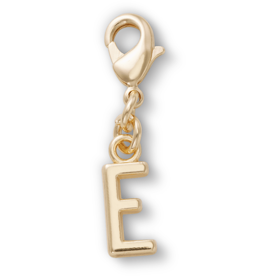 Gold Letter E Charm Jibbitz™ charms for Women|Men|Kids|Jibbitz™ Charms