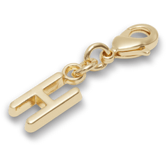Gold Letter H Charm Jibbitz™ charms for Women|Men|Kids|Jibbitz™ Charms