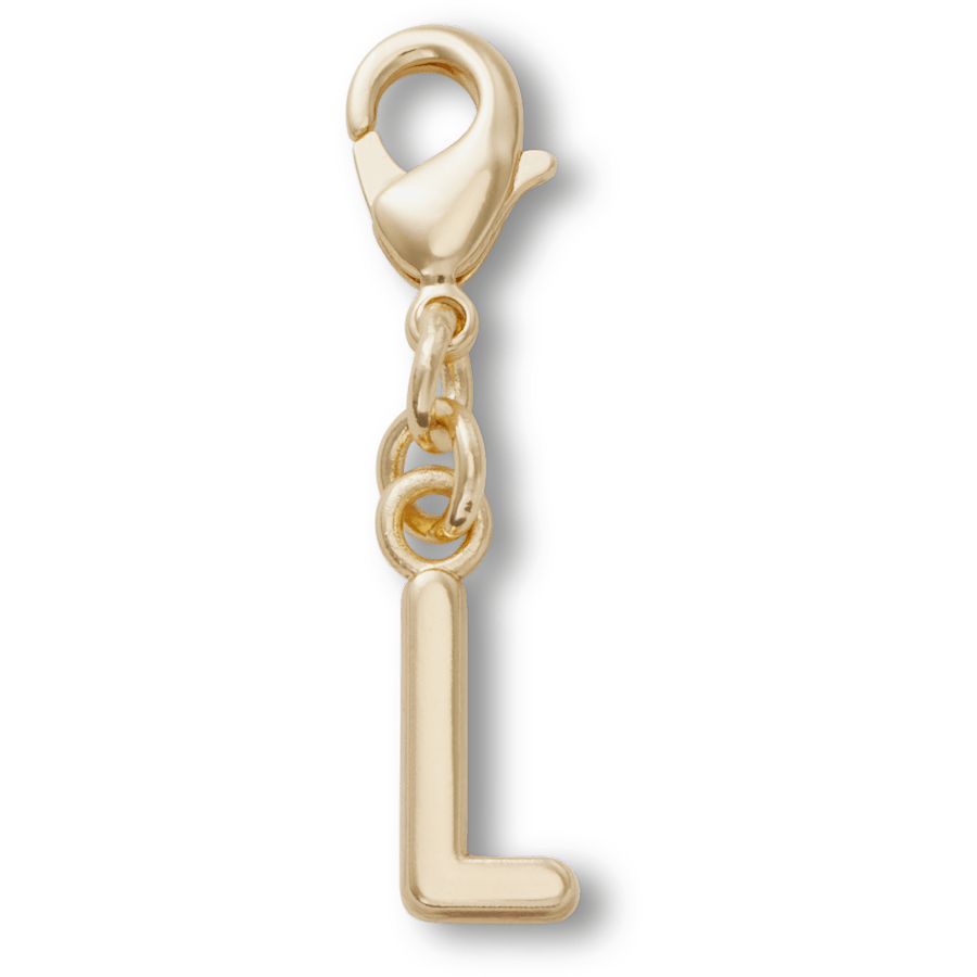 Gold Letter L Charm Jibbitz™ charms for Women|Men|Kids|Jibbitz™ Charms
