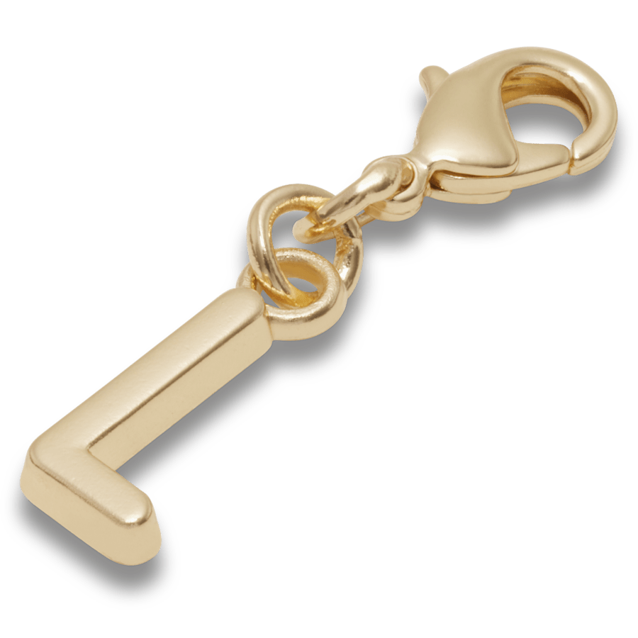 Gold Letter L Charm Jibbitz™ charms for Women|Men|Kids|Jibbitz™ Charms