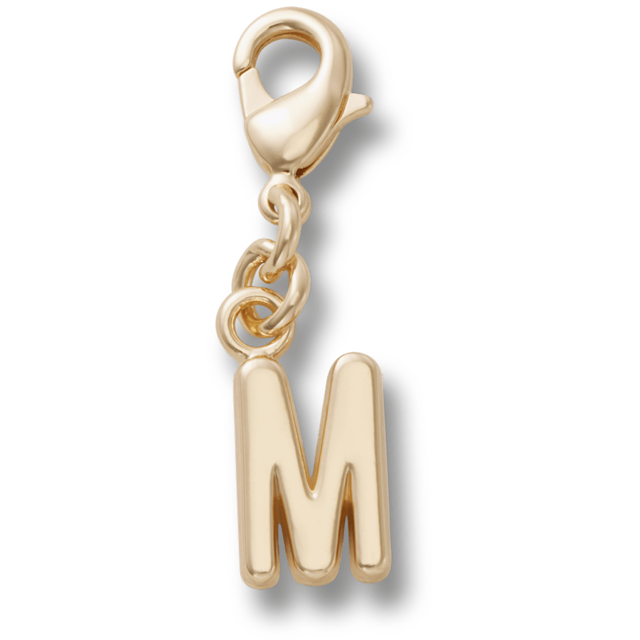 Gold Letter M Charm Jibbitz™ charms for Women|Men|Kids|Jibbitz™ Charms