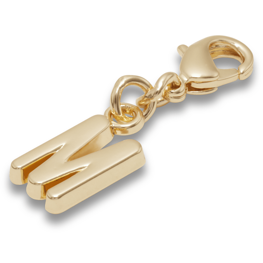 Gold Letter M Charm Jibbitz™ charms for Women|Men|Kids|Jibbitz™ Charms