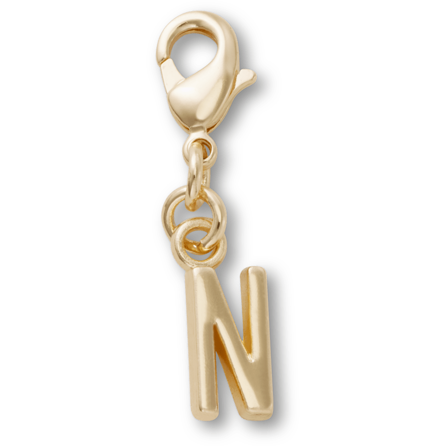 Gold Letter N Charm Jibbitz™ charms for Women|Men|Kids|Jibbitz™ Charms