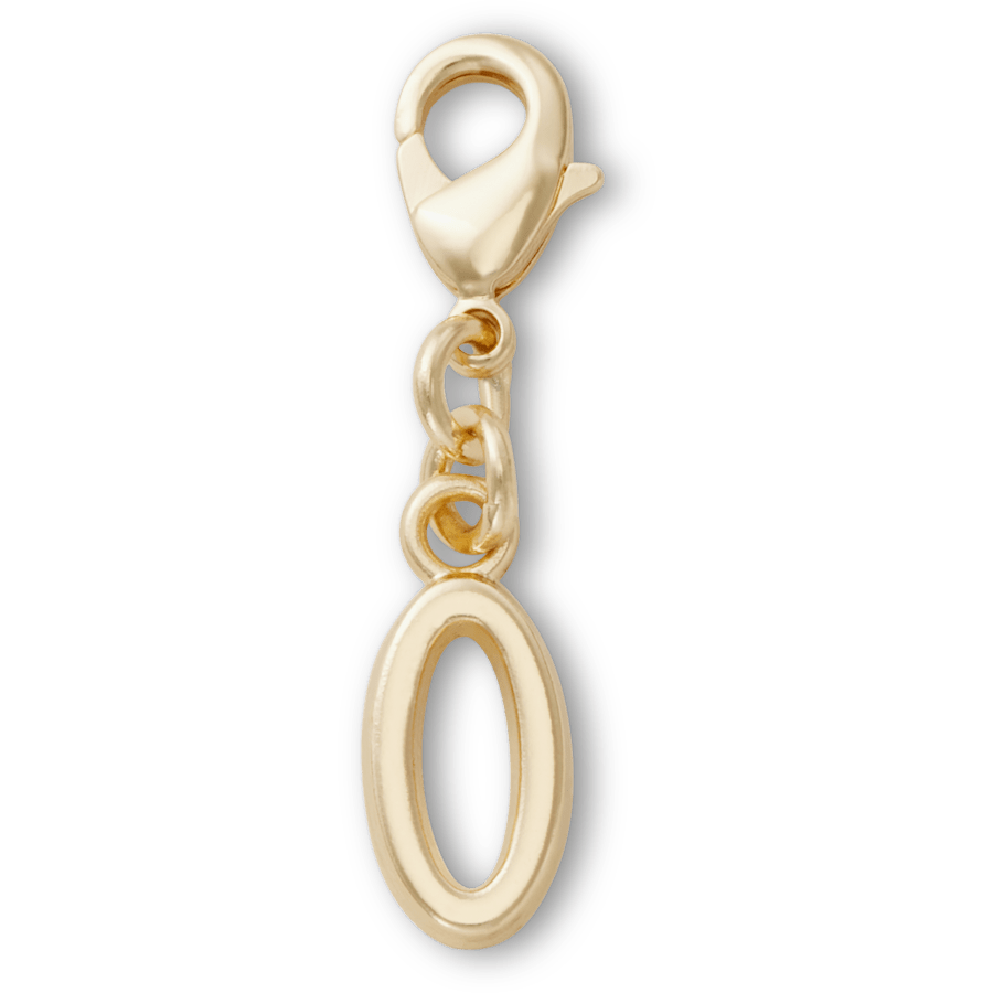 Gold Letter O Charm Jibbitz™ charms for Women|Men|Kids|Jibbitz™ Charms
