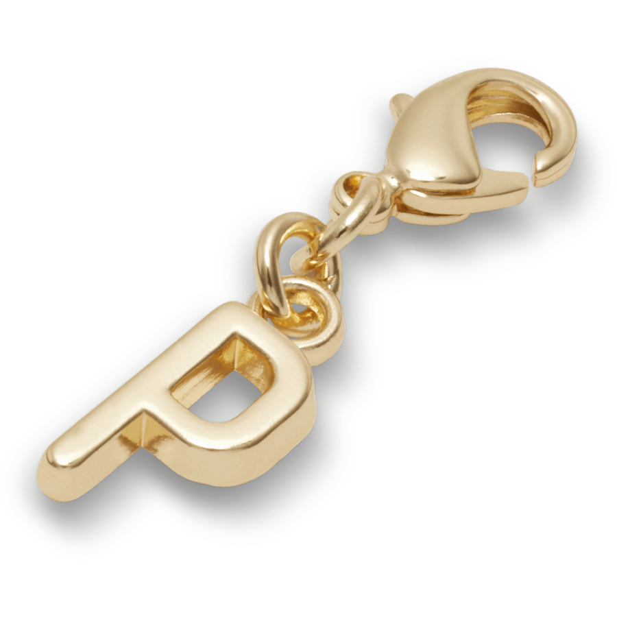 Gold Letter P Charm Jibbitz™ charms for Women|Men|Kids|Jibbitz™ Charms