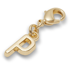 Gold Letter P Charm Jibbitz™ charms for Women|Men|Kids|Jibbitz™ Charms