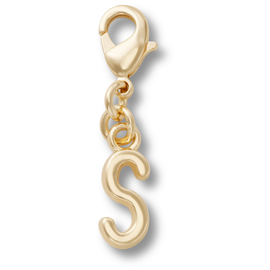 Gold Letter S Charm Jibbitz™ charms for Women|Men|Kids|Jibbitz™ Charms
