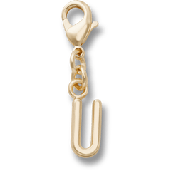 Gold Letter U Charm Jibbitz™ charms for Women|Men|Kids|Jibbitz™ Charms