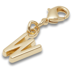 Gold Letter W Charm Jibbitz™ charms for Women|Men|Kids|Jibbitz™ Charms