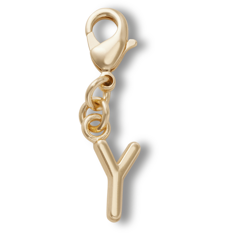 Gold Letter Y Charm Jibbitz™ charms for Women|Men|Kids|Jibbitz™ Charms