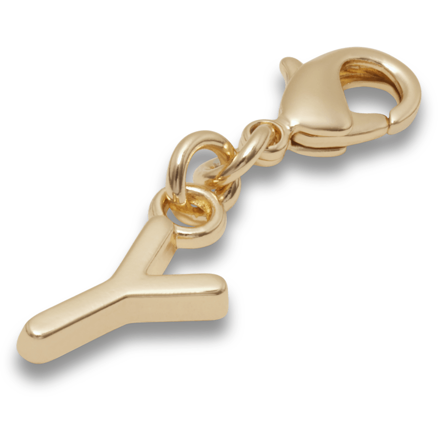 Gold Letter Y Charm Jibbitz™ charms for Women|Men|Kids|Jibbitz™ Charms
