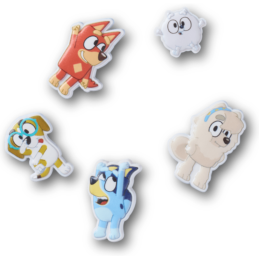 Bluey 5 Pack Jibbitz Shoe Charm for Women|Men|Kids|Jibbitz™ Charms