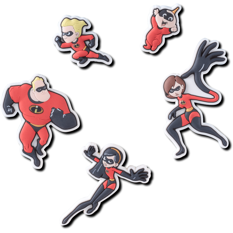 Pixar Incredibles 5 Pack Jibbitz charm for Women|Men|Jibbitz™ Charms