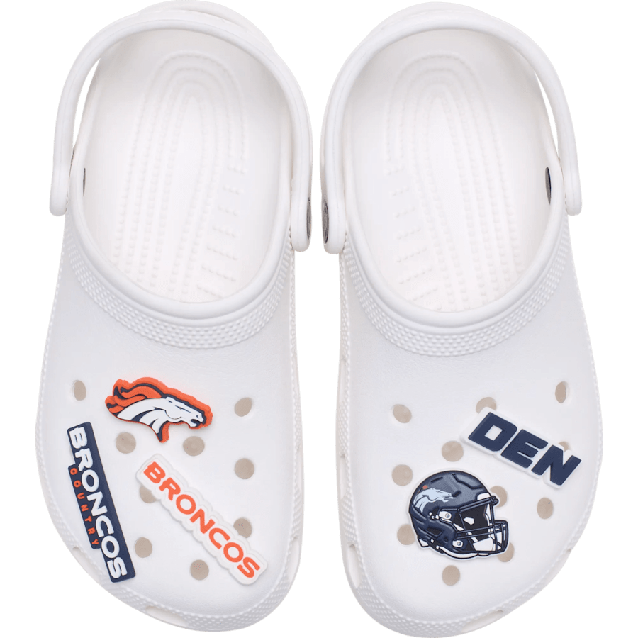 NFL Denver Broncos 5 Pack Jibbitz Shoe Charm for Women|Men|Jibbitz™ Charms