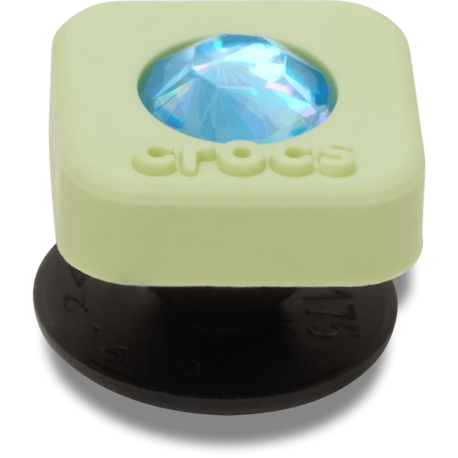 Green PVC Square SMT Gem Jibbitz™ charms for Women|Men|Jibbitz™ Charms