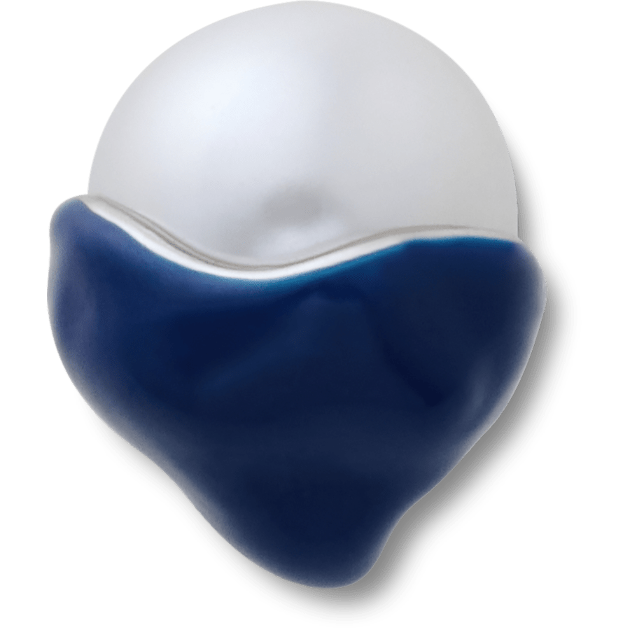 Blue Dipped Enamel SMT Pearl Jibbitz™ charms for Women|Men