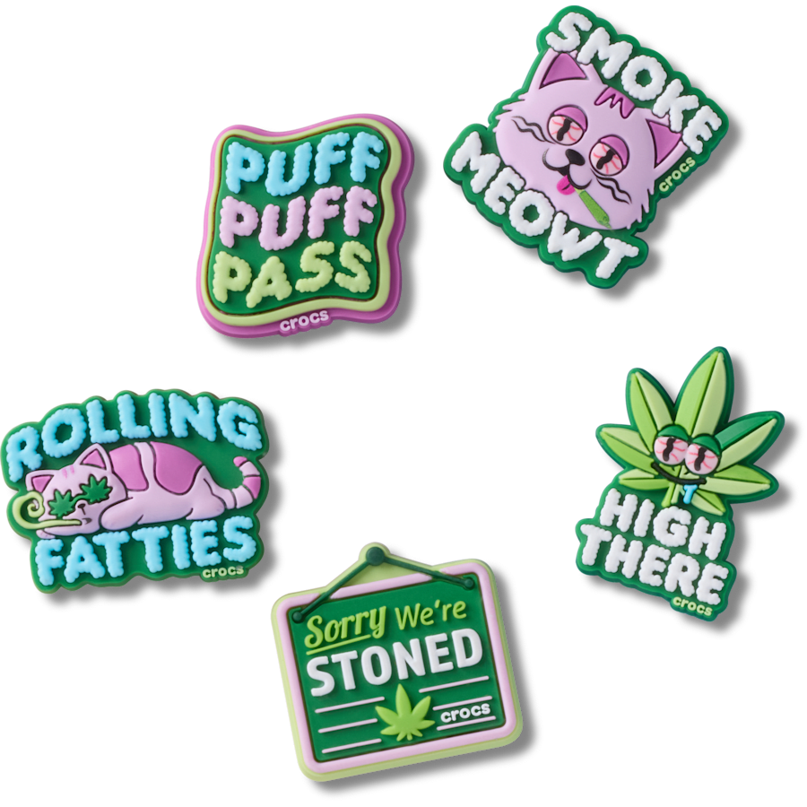 420 Hemp Cuties 5 Pack Jibbitz™ charms for Women|Men|Jibbitz™ Charms