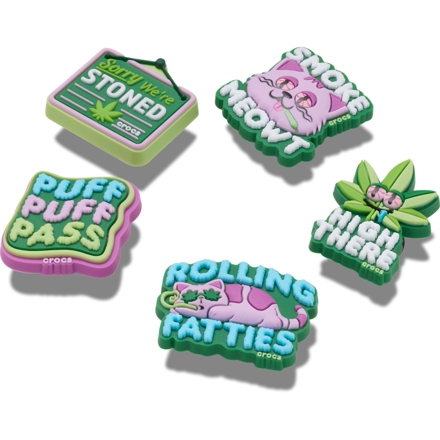 420 Hemp Cuties 5 Pack Jibbitz™ charms for Women|Men|Jibbitz™ Charms