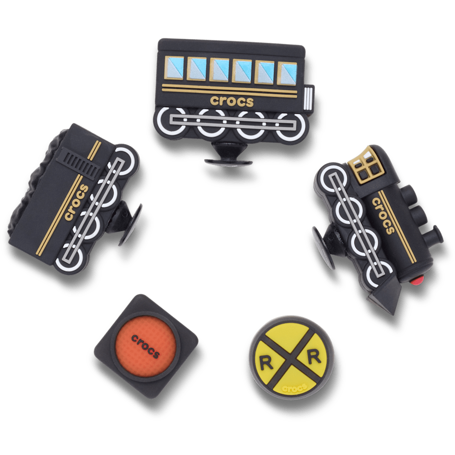 3D Train 5 Pack Jibbitz™ charms for Women|Men|Jibbitz™ Charms