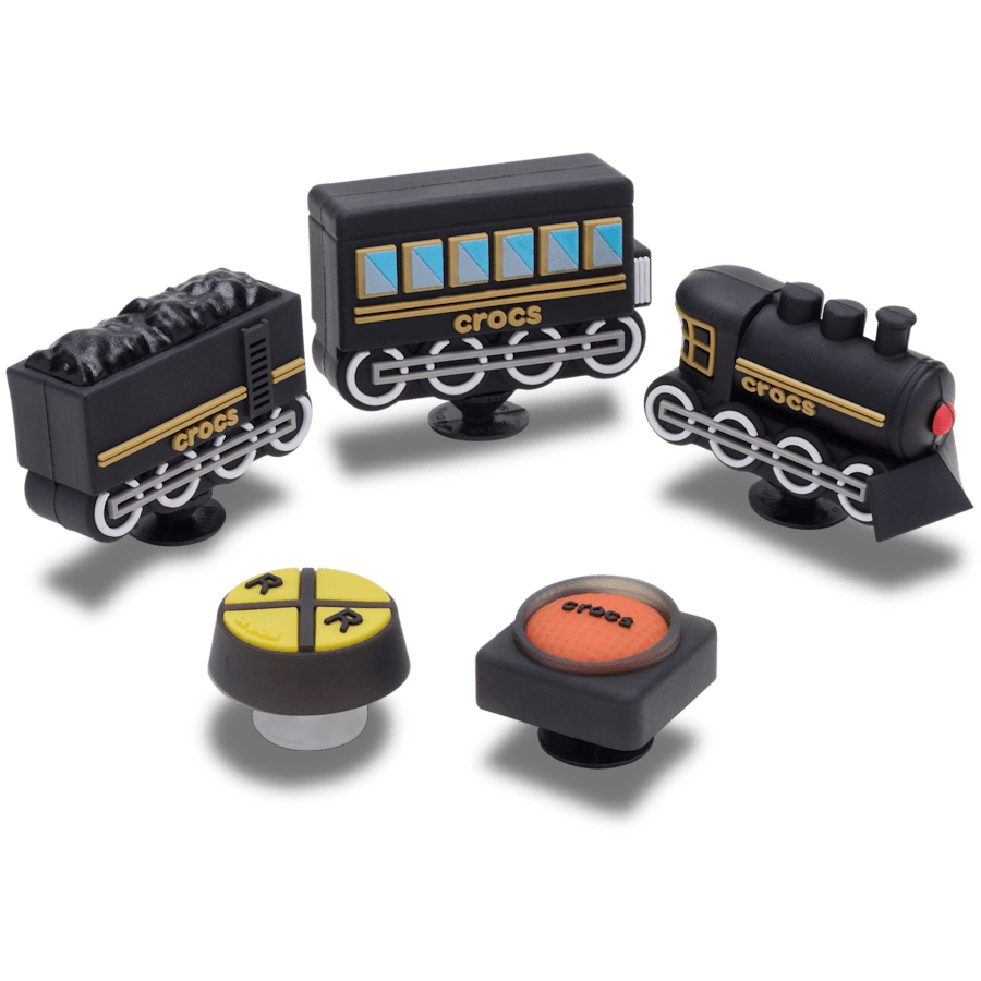 3D Train 5 Pack Jibbitz™ charms for Women|Men|Jibbitz™ Charms