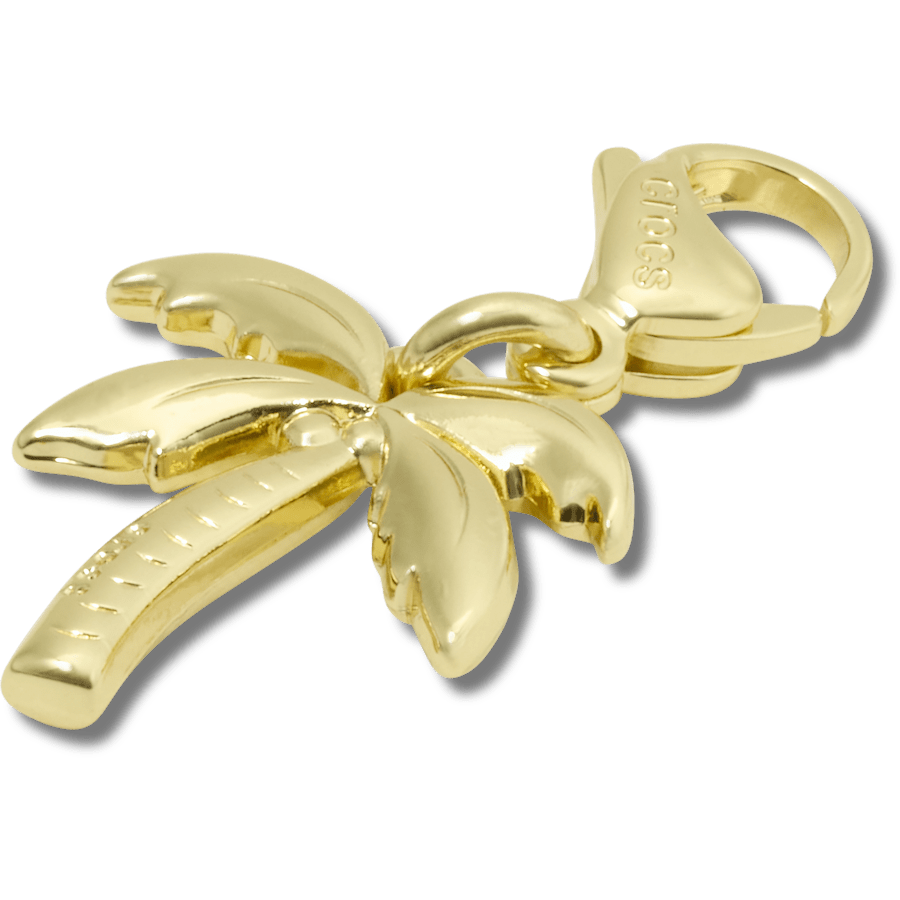 Gold Palm Tree Charm Jibbitz charm for Women|Men|Kids
