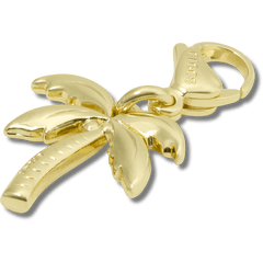Gold Palm Tree Charm Jibbitz charm for Women|Men|Kids