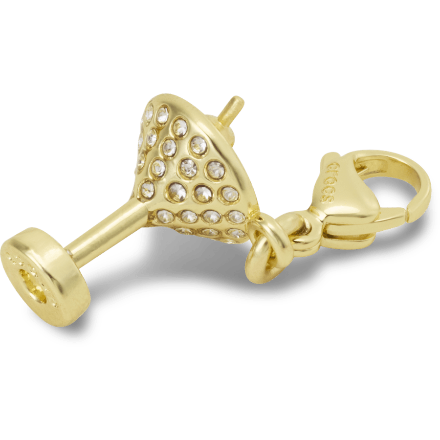 Gold Martini Charm Jibbitz charm for Women|Men|Kids