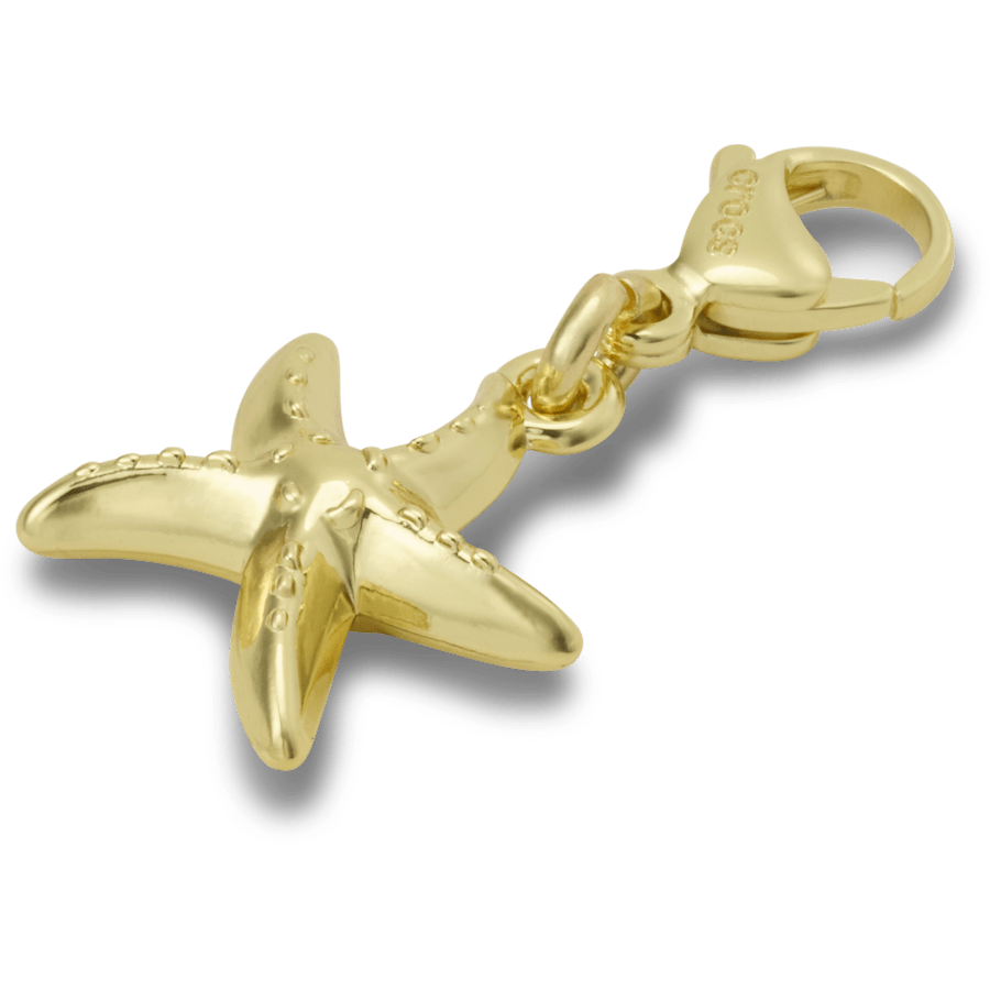 Gold Starfish Charm Jibbitz charm for Women|Men|Kids