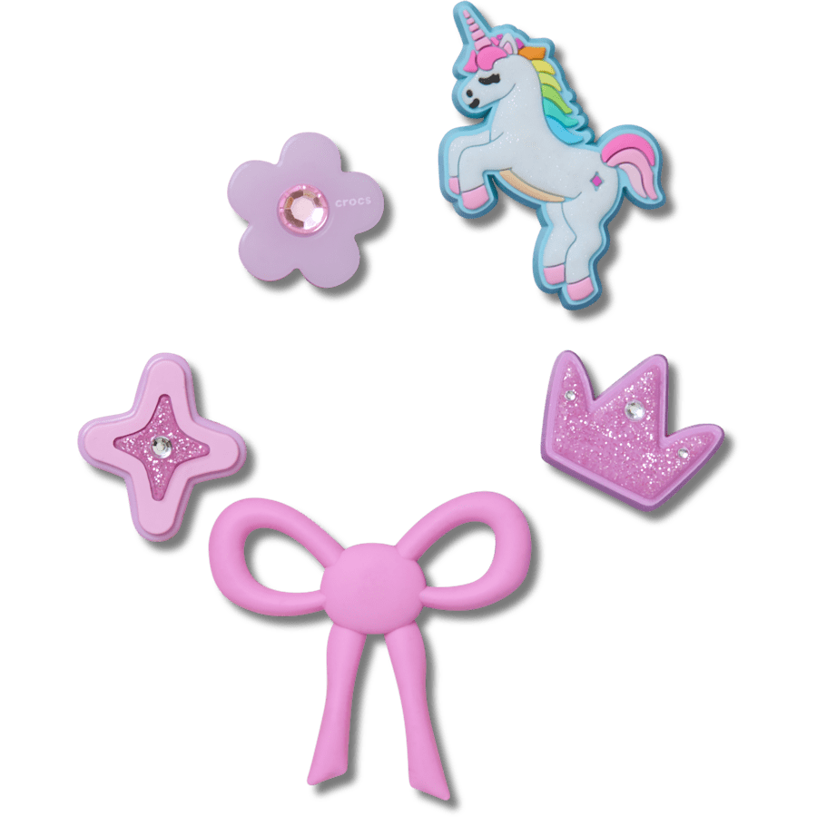 Sweet Pink Girls 5 Pack Jibbitz™ charms for Women|Men|Kids|Jibbitz™ Charms