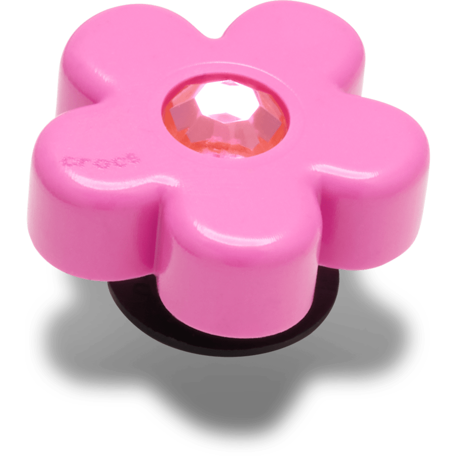 Bright Pink Flower With Gem Jibbitz™ charms for Women|Men