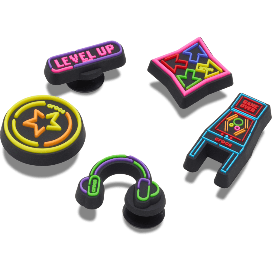 Level Up Gamer 5 Pack Jibbitz™ charms for Women|Men|Jibbitz™ Charms
