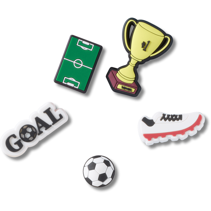 Soccer Star 5 Pack Jibbitz™ charms for Women|Men|Jibbitz™ Charms