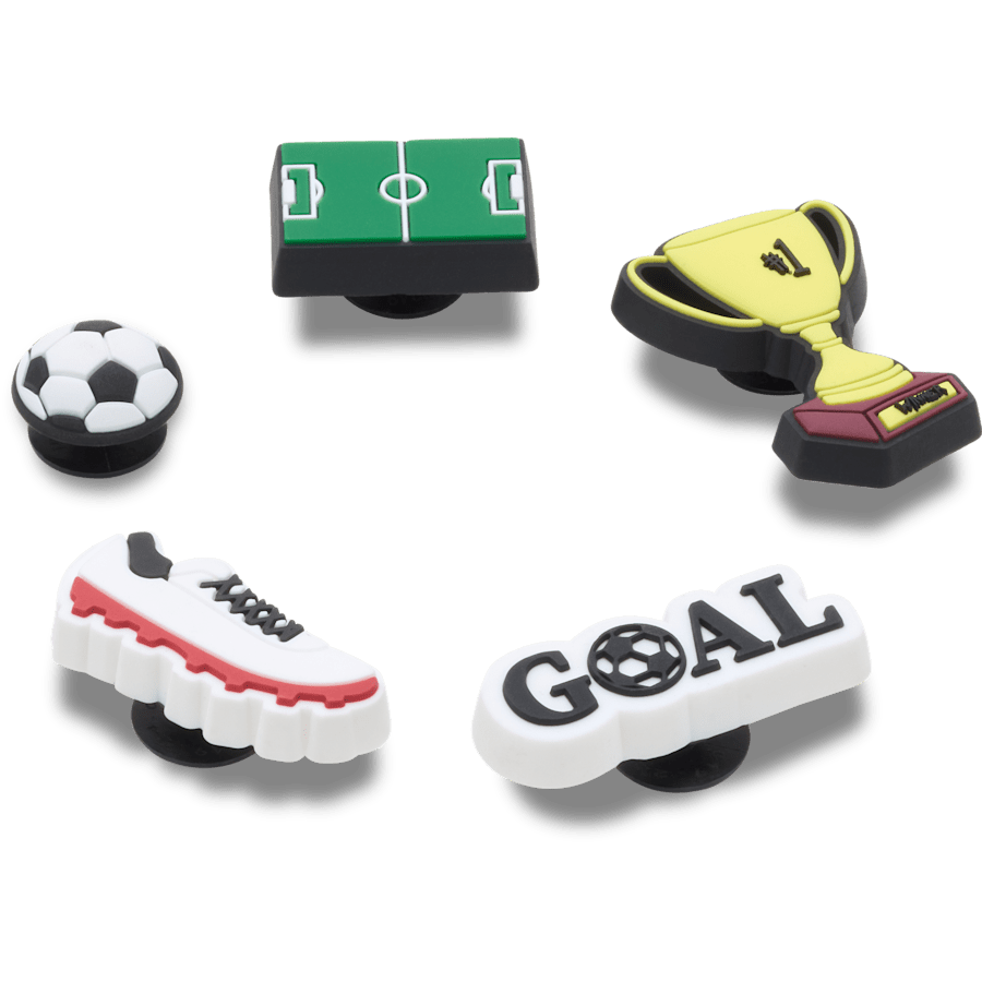 Soccer Star 5 Pack Jibbitz™ charms for Women|Men|Jibbitz™ Charms