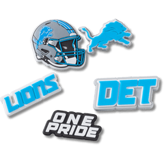 NFL Detroit Lions 5 Pack Jibbitz Shoe Charm for Women|Men|Jibbitz™ Charms