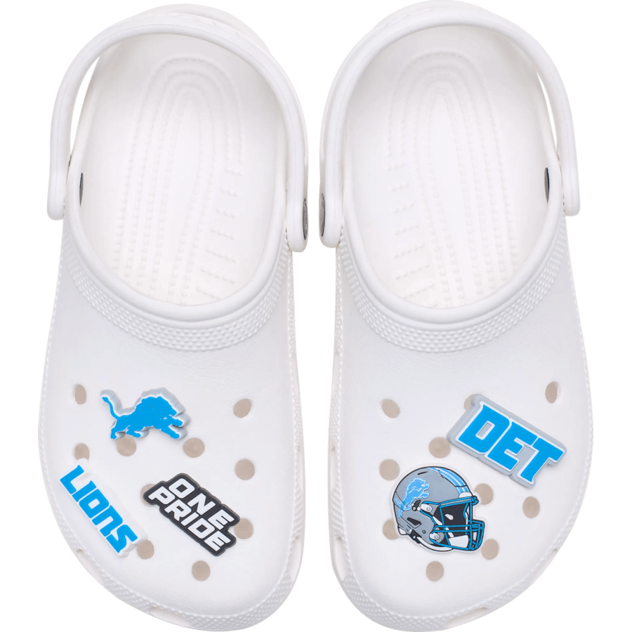 NFL Detroit Lions 5 Pack Jibbitz Shoe Charm for Women|Men|Jibbitz™ Charms