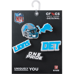 NFL Detroit Lions 5 Pack Jibbitz Shoe Charm for Women|Men|Jibbitz™ Charms