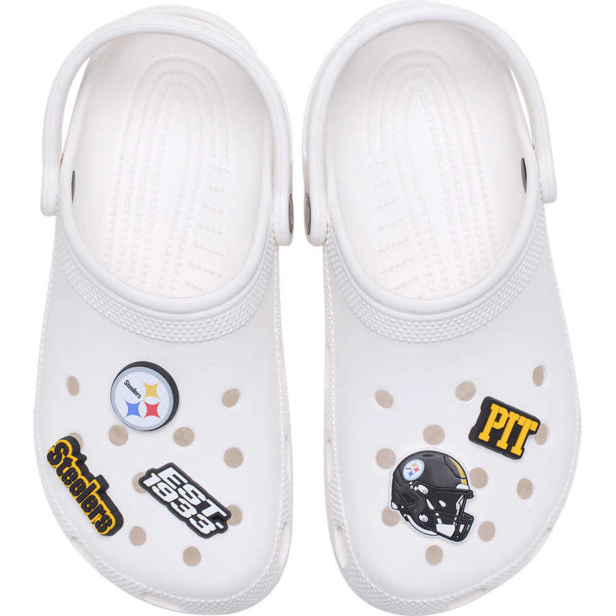 NFL Pittsburgh Steelers 5 Pack Jibbitz Shoe Charm for Women|Men|Jibbitz™ Charms