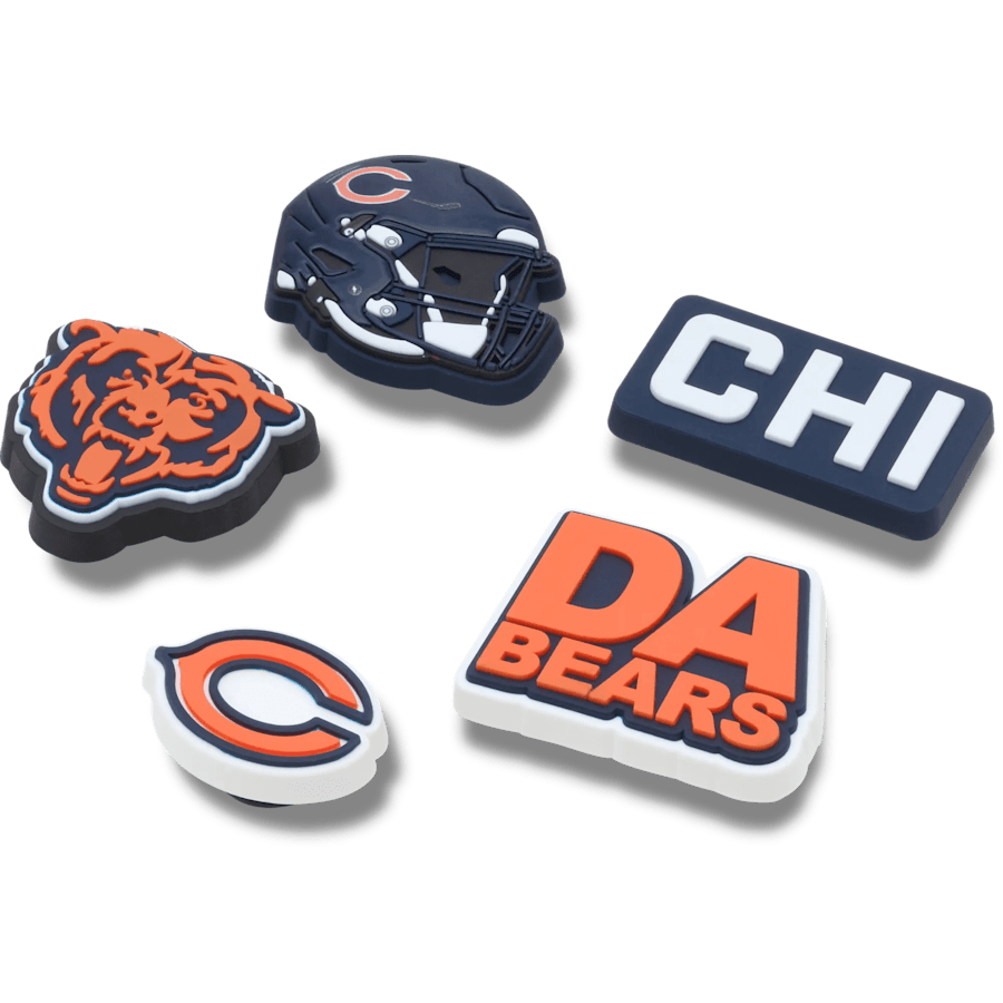 NFL Chicago Bears 5 Pack Jibbitz Shoe Charm for Women|Men|Jibbitz™ Charms