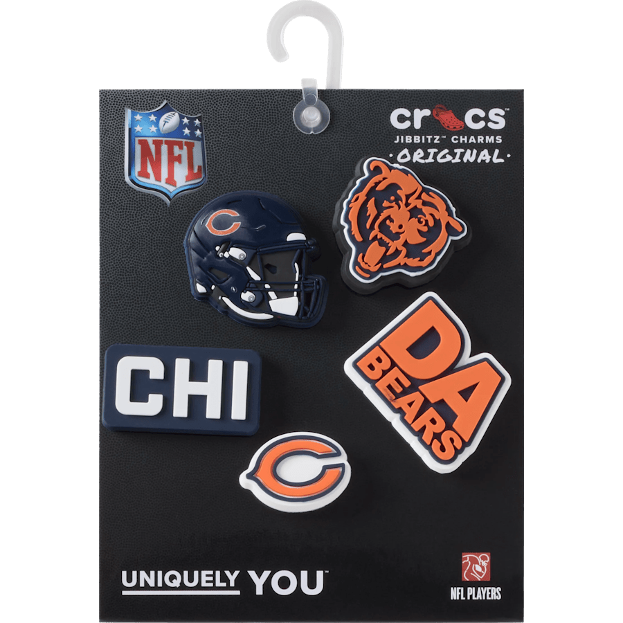 NFL Chicago Bears 5 Pack Jibbitz Shoe Charm for Women|Men|Jibbitz™ Charms