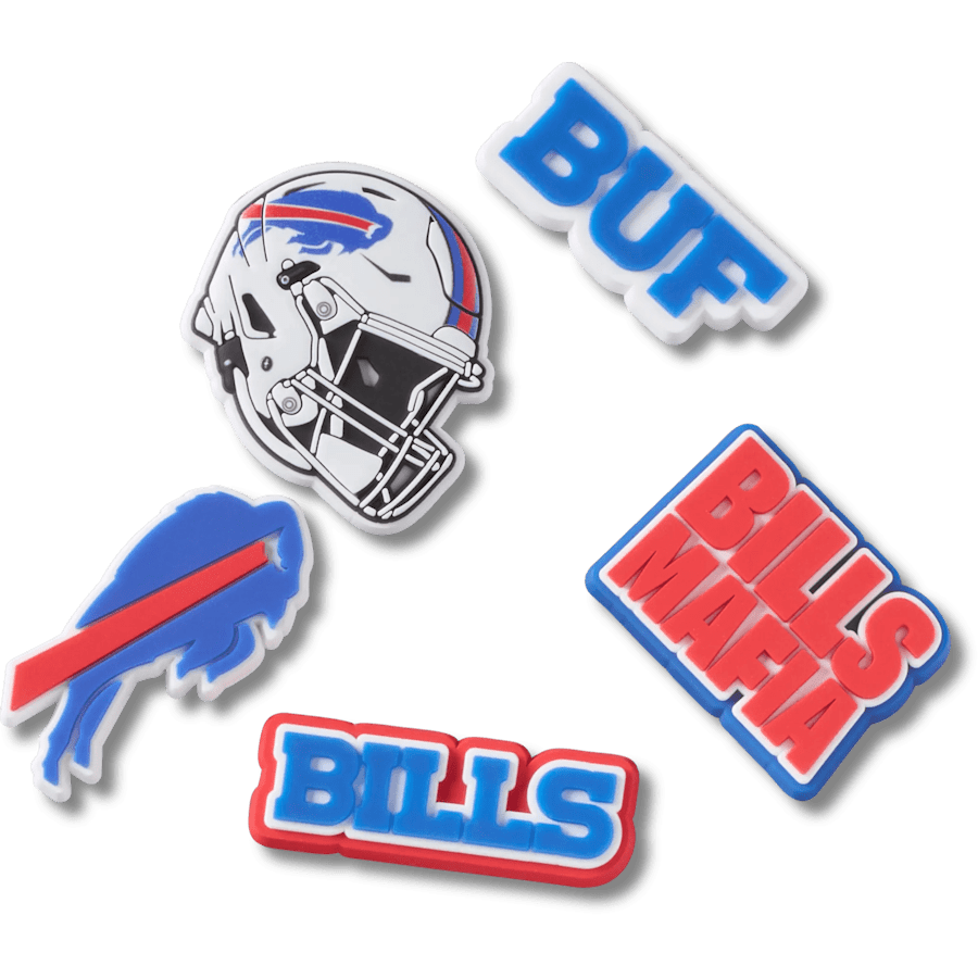 NFL Buffalo Bills 5 Pack Jibbitz Shoe Charm for Women|Men|Jibbitz™ Charms