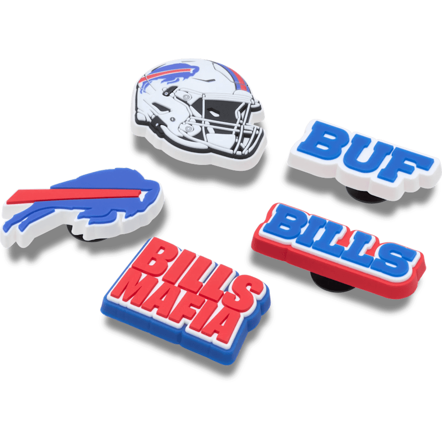NFL Buffalo Bills 5 Pack Jibbitz Shoe Charm for Women|Men|Jibbitz™ Charms